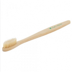 Brosse à dent entièrement en bambou y compris les poils
