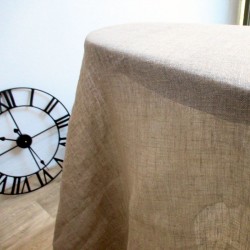 Tissu gaze de lin naturel transparent