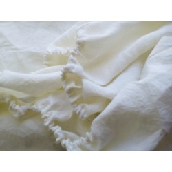 Drap housse en chanvre ivoire fabriqué en France