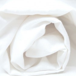 Drap housse pour bébé en chanvre blanc