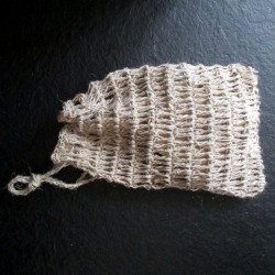 Sac à savon en ortie crochetée pour nettoyer le corps