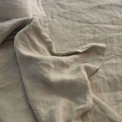 Housse de couette en lin naturel non teint