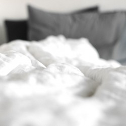 Housse de couette en chanvre blanc