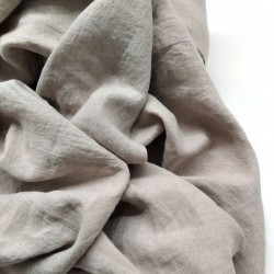 Drap plat en lin naturel lavé