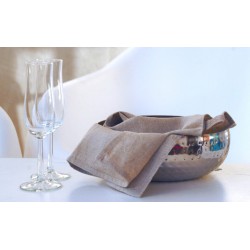 Torchon en pur lin brut français