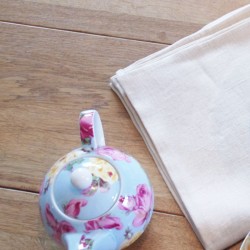 Serviette de table en chanvre couleur crème