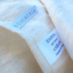 Drap housse pour enfant couleur sable en chanvre