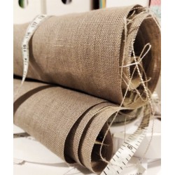 tissu en chanvre couleur gris beige