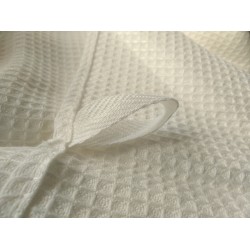 Serviette ivoire en nid d'abeille