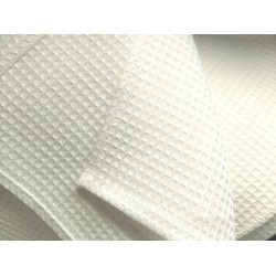 Serviette écrue en nid d'abeille