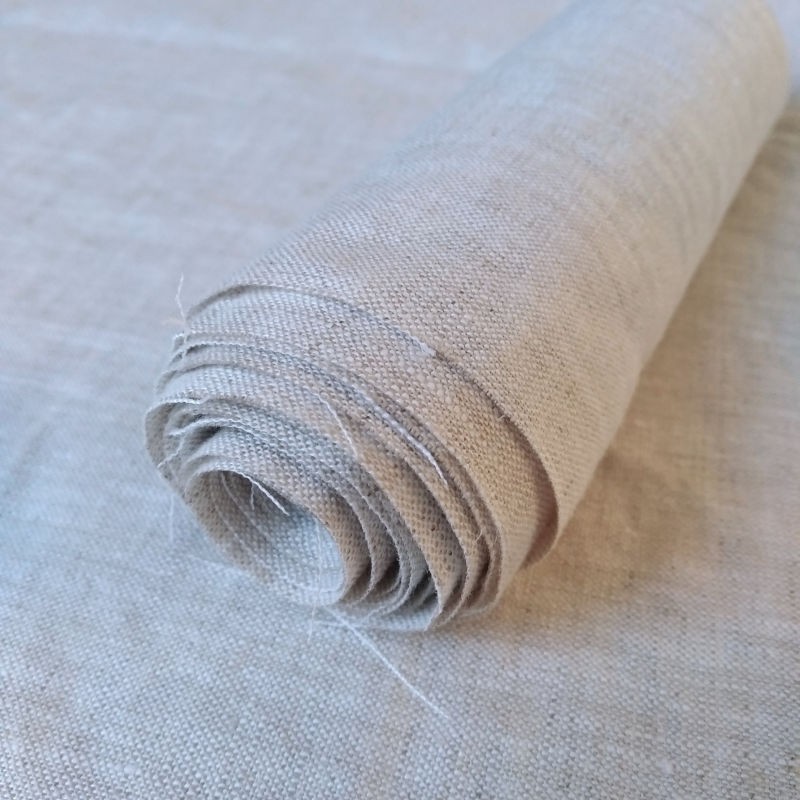 Chute de tissu en pur chanvre naturel tissu au mètre