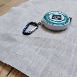 Chute de tissu en pur chanvre naturel beige