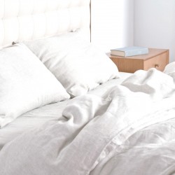 Drap-housse 100% CHANVRE BLANC confectionné en France