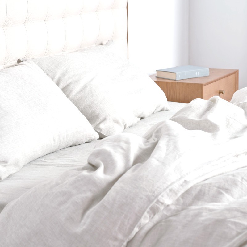 Drap-housse 100% CHANVRE BLANC confectionné en France