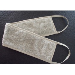Sangle de douche grège pour le gommage du dos