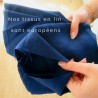 Tissu en lin bohemeria utilisé pour les housses de couette en pur lin
