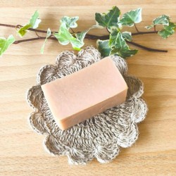 Porte-savon en pure fibre d'ortie du Népal crocheté à la main
