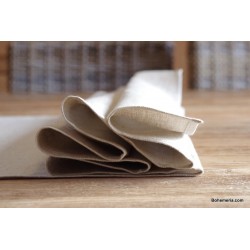 Chemin de table en chanvre beige
