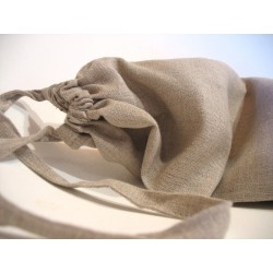 Sac à pain en pur lin naturel