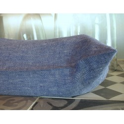 Sac à pain en pur lin bleu jeans