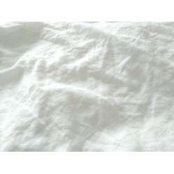 Housse de couette en pur lin blanc lavé