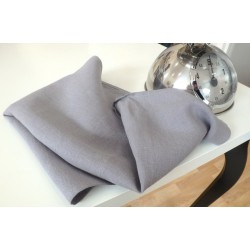 Torchon en pur lin gris